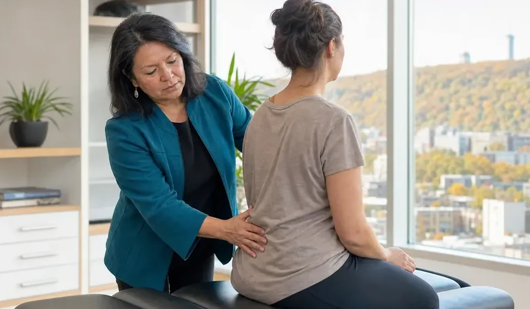 étirements avant un ajustement chiropratique — information chiropratique à Montréal