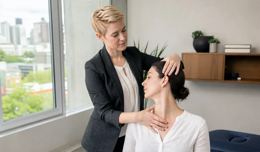 symptômes d’une entorse cervicale — information chiropratique à Montréal