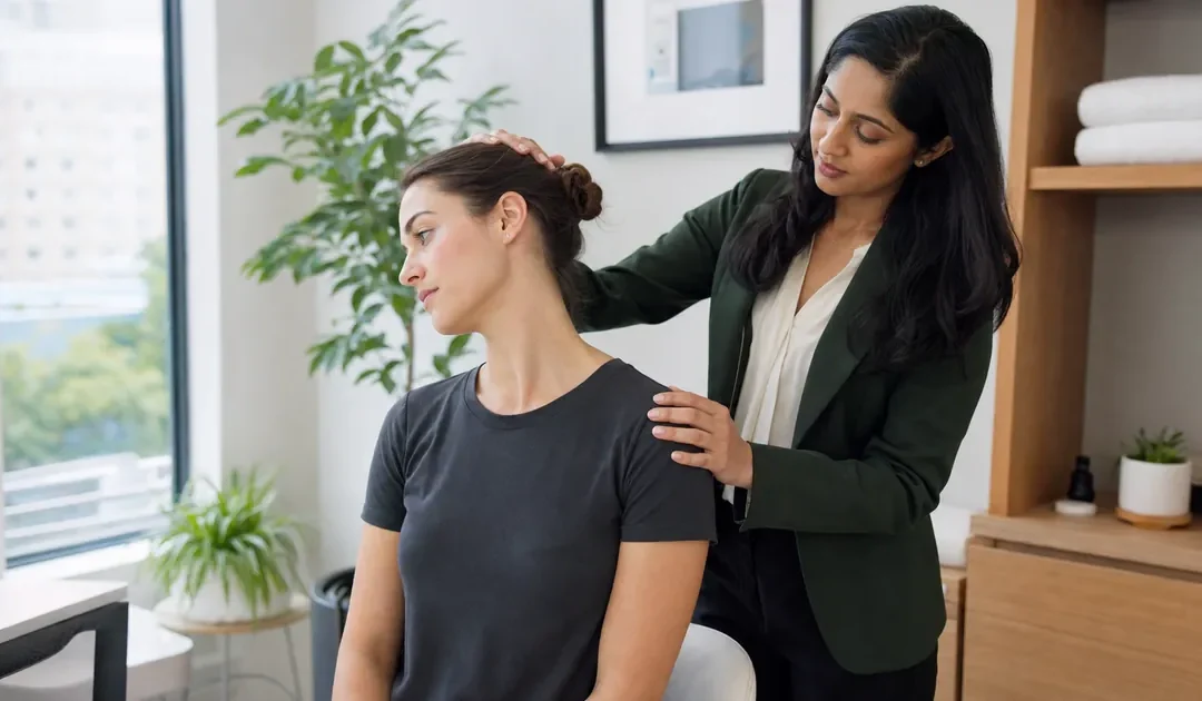 raideur de la nuque au réveil — information chiropratique à Montréal